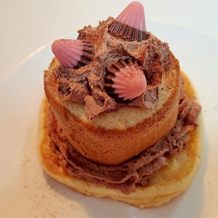 ロールケーキとチョコホイップの大豆粉パンケーキ レシピ 作り方 By ぷ みぃまま 楽天レシピ ロールケーキとチョコホイップの大豆粉パンケーキ レシピ 作り方 By ぷ みぃまま 楽天レシピ